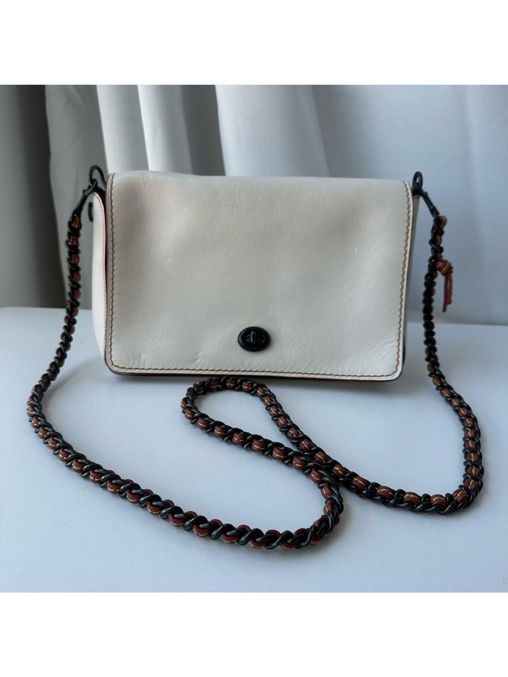 Coach 1941 Dinky Chalk White Leather (55148) Gunmetal Hardware